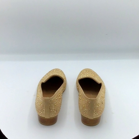 Stuart Weitzman Slipbeads Suede Studded Loafers Size 8 - Picture 4 of 13